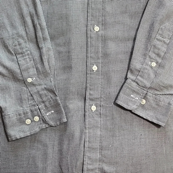 Men's Ralph Lauren Yarmouth Button Down Long Sleeve, Black, Size 16.5, PreOwned - Picture 6 of 7
